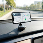 Car Phone Mount Magnetic Grip Vacuum Suction 360° Rotatable