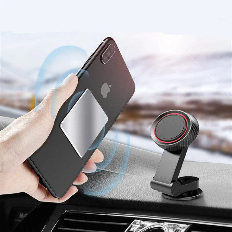 Car Phone Mount Magnetic Sticky Base 360° Rotating