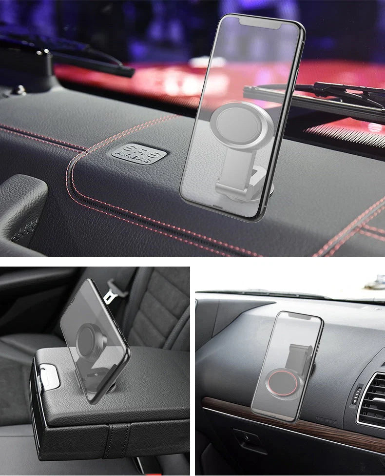 Car Phone Mount Magnetic Sticky Base 360° Rotating