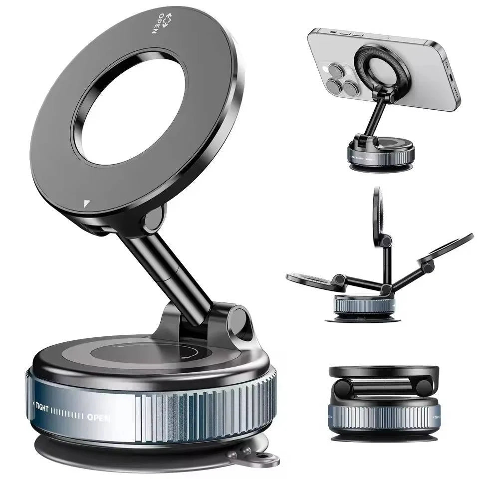 Car Phone Mount Magnetic Twist-Lock Suction 360° Rotating Arm