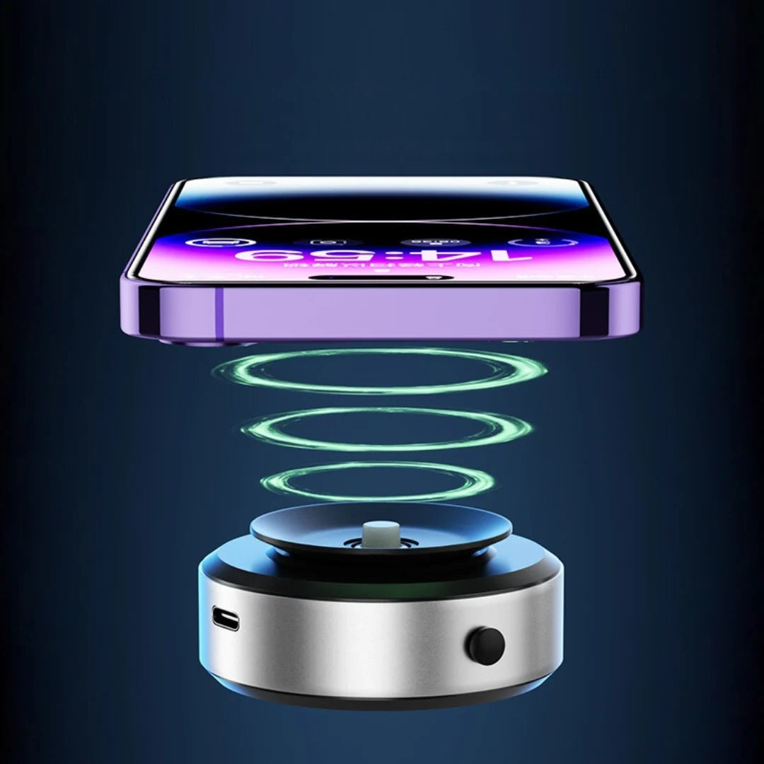 Car Phone Mount Strong Magnetic Grip & 360-Degree Rotation