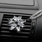 Car Rearview Mirror Ornament Sparkling Snowflake Lightweight Durable