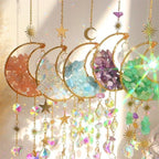Car Rearview Mirror Pendant K9 Crystal Moon Five Colors