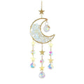 Car Rearview Mirror Pendant K9 Crystal Moon Five Colors