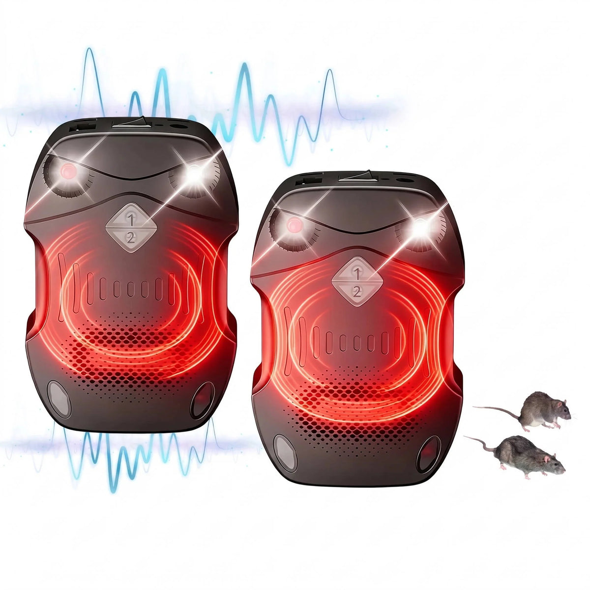 Car Rodent Repeller Ultrasonic Vibration Sensor USB Rechargeable