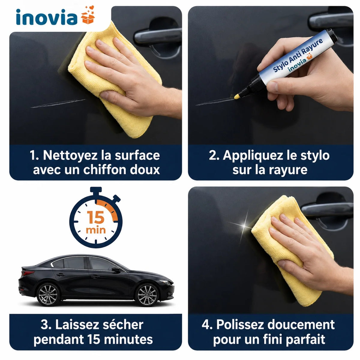 Car Scratch Repair Pen Permanent Universal Color Precision Tip
