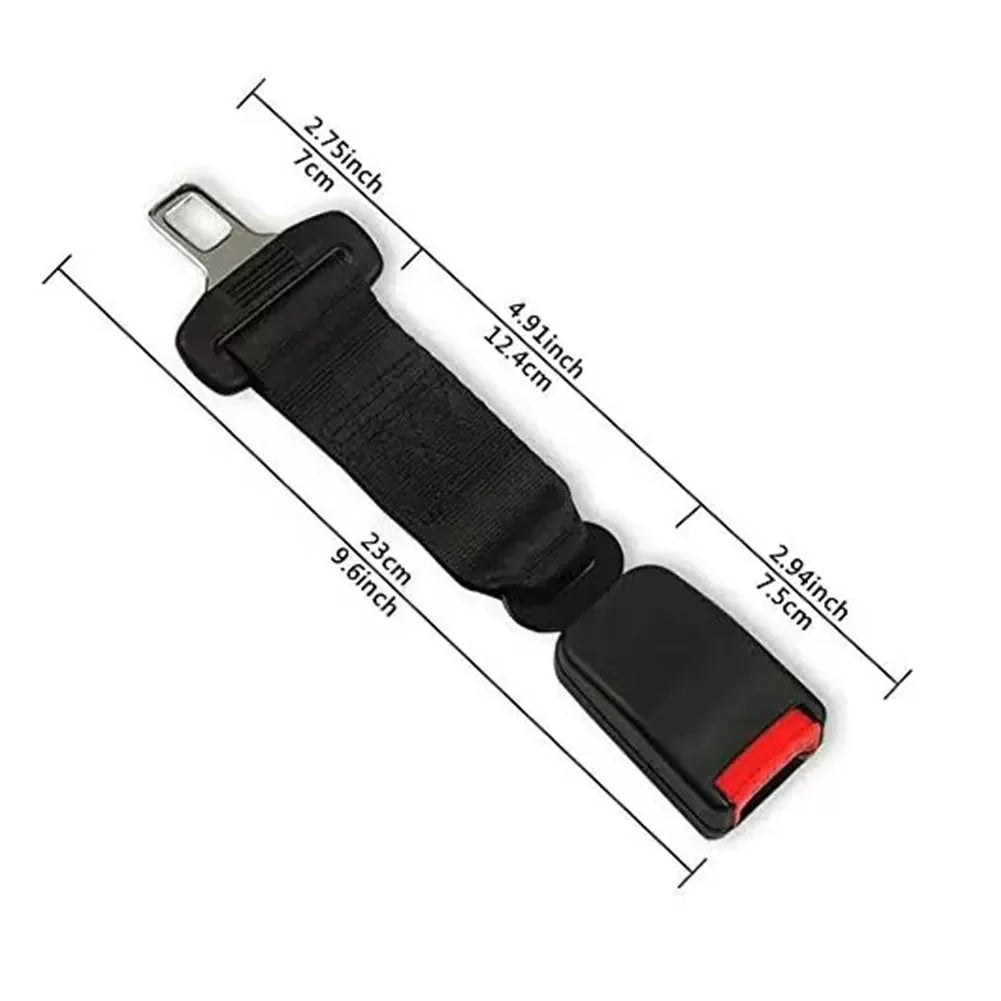 Car Seat Belt Extender 14-Inch Metal Tongue Secure Lock