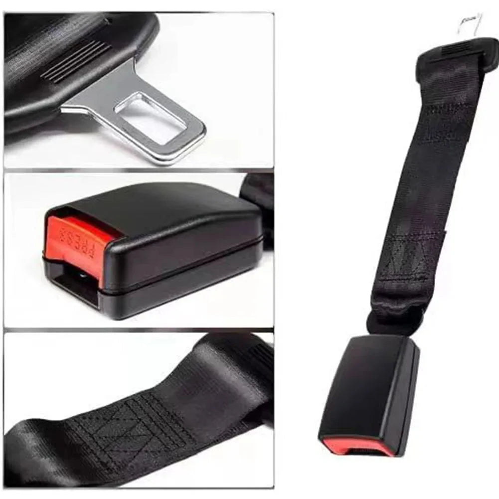Car Seat Belt Extender 14-Inch Metal Tongue Secure Lock