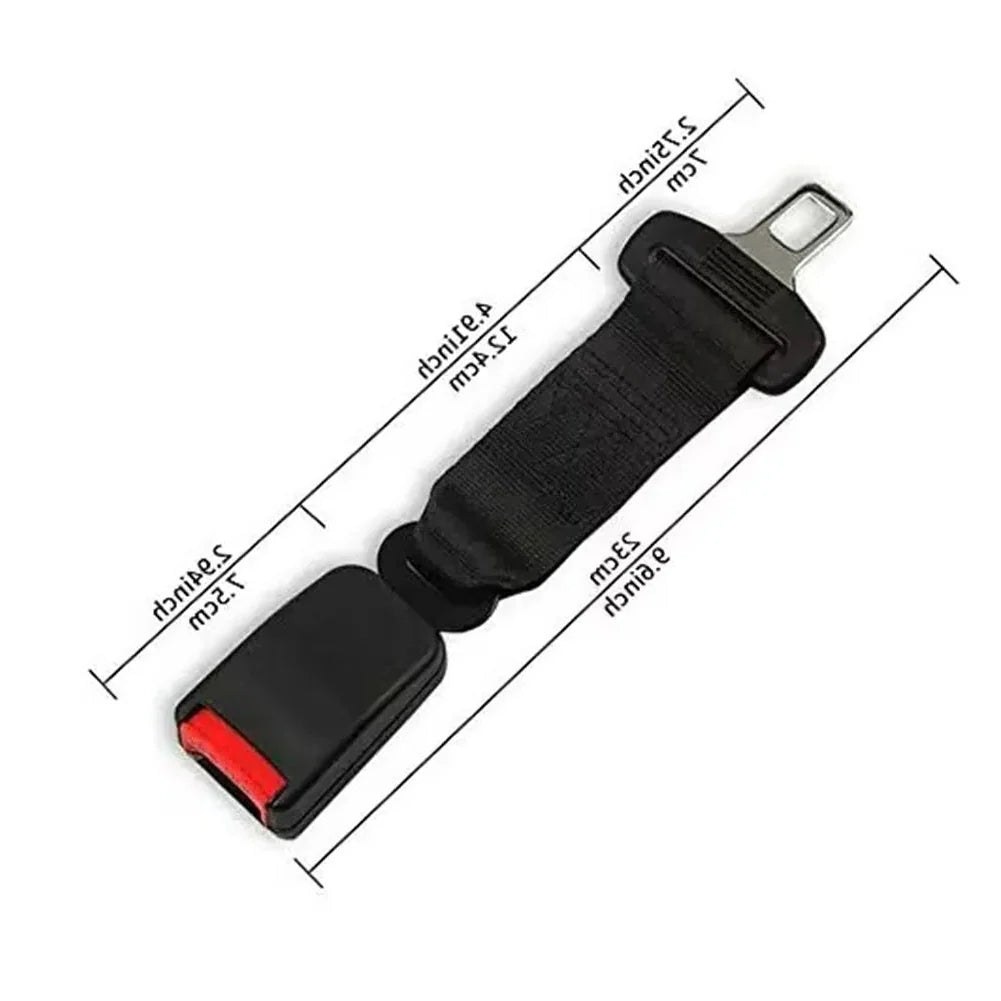 Car Seat Belt Extender 14-Inch Metal Tongue Secure Lock