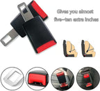 Car Seat Belt Extender Stainless Steel Quick-Click Universal Fit