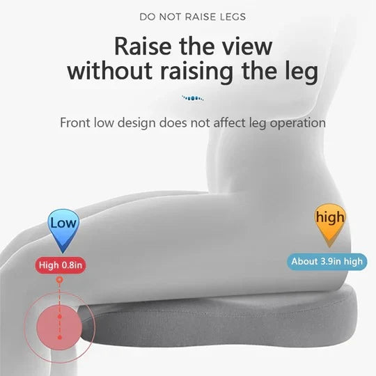 Car Seat Booster Cushion 3 Inch Lift Stable Non-Slip