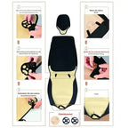 Car Seat Cover Faux Leather Padded Foam Non-Slip