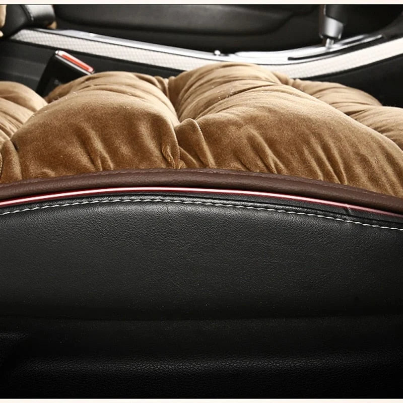 Car Seat Cover Plush Top Polyester Padding Universal Fit
