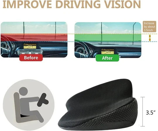 Car Seat Cushion 8.9 cm Height Boost Removable Cover
