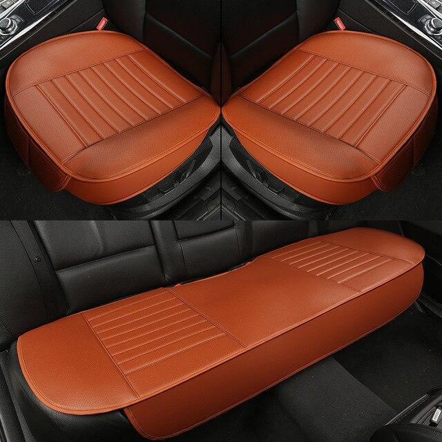 Car Seat Cushion Bamboo Charcoal Leather Odor-Resistant & Breathable