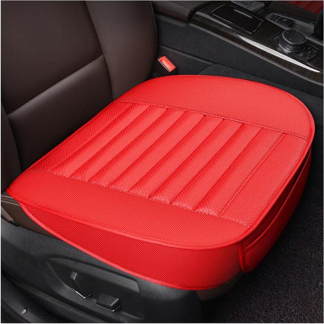 Car Seat Cushion Bamboo Charcoal Leather Odor-Resistant & Breathable