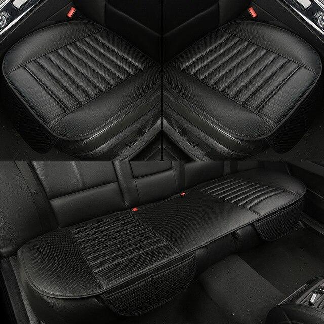 Car Seat Cushion Bamboo Charcoal Leather Odor-Resistant & Breathable