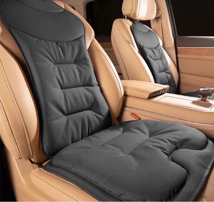 Car Seat Cushion Contoured Lumbar Support Breathable Washable Cover