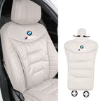 Car Seat Cushion Contoured Lumbar Support Breathable Washable Cover