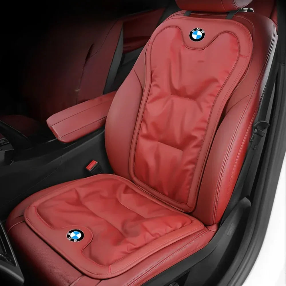 Car Seat Cushion Contoured Lumbar Support Breathable Washable Cover
