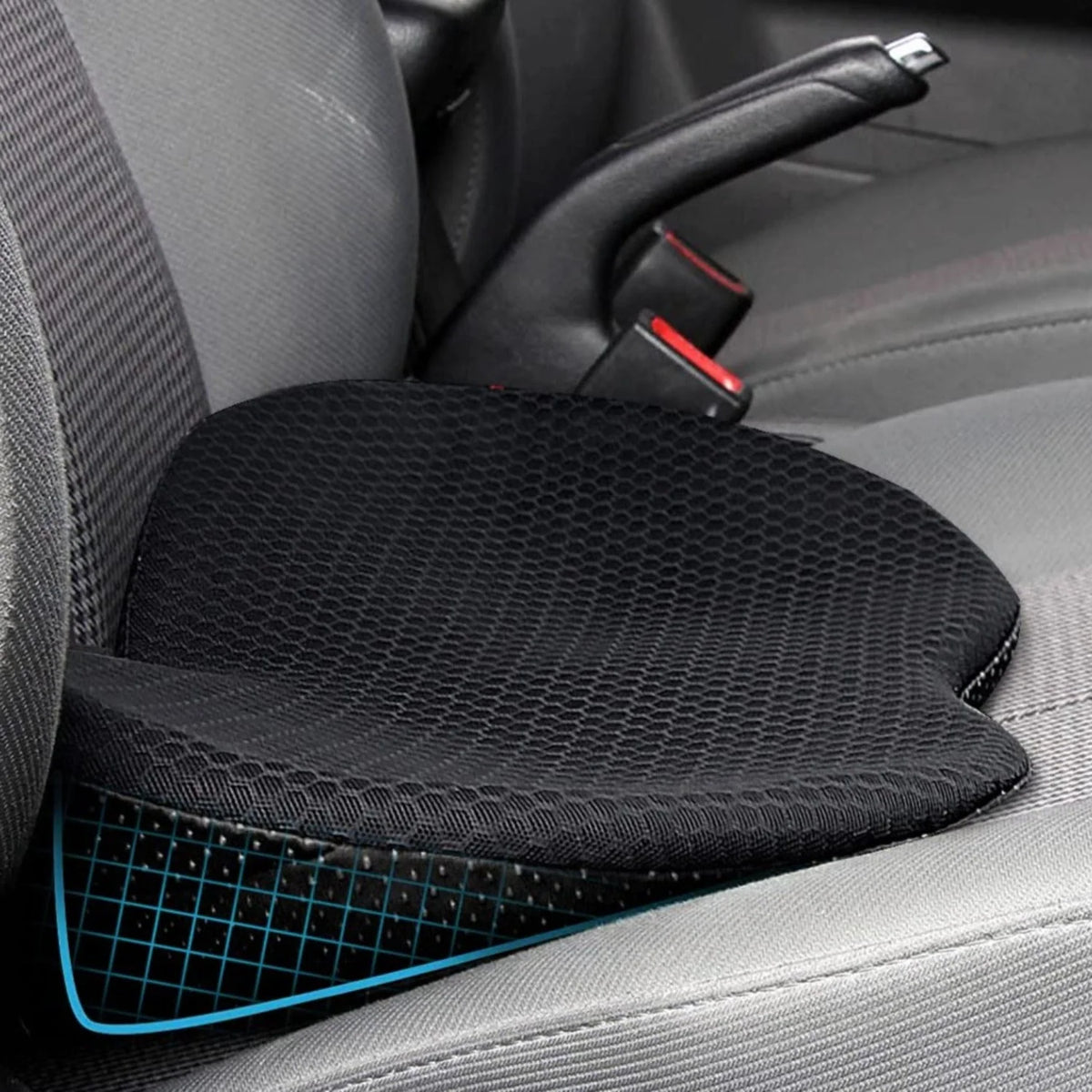 Car Seat Cushion Ergonomic Memory Foam 3.5 Inch Boost