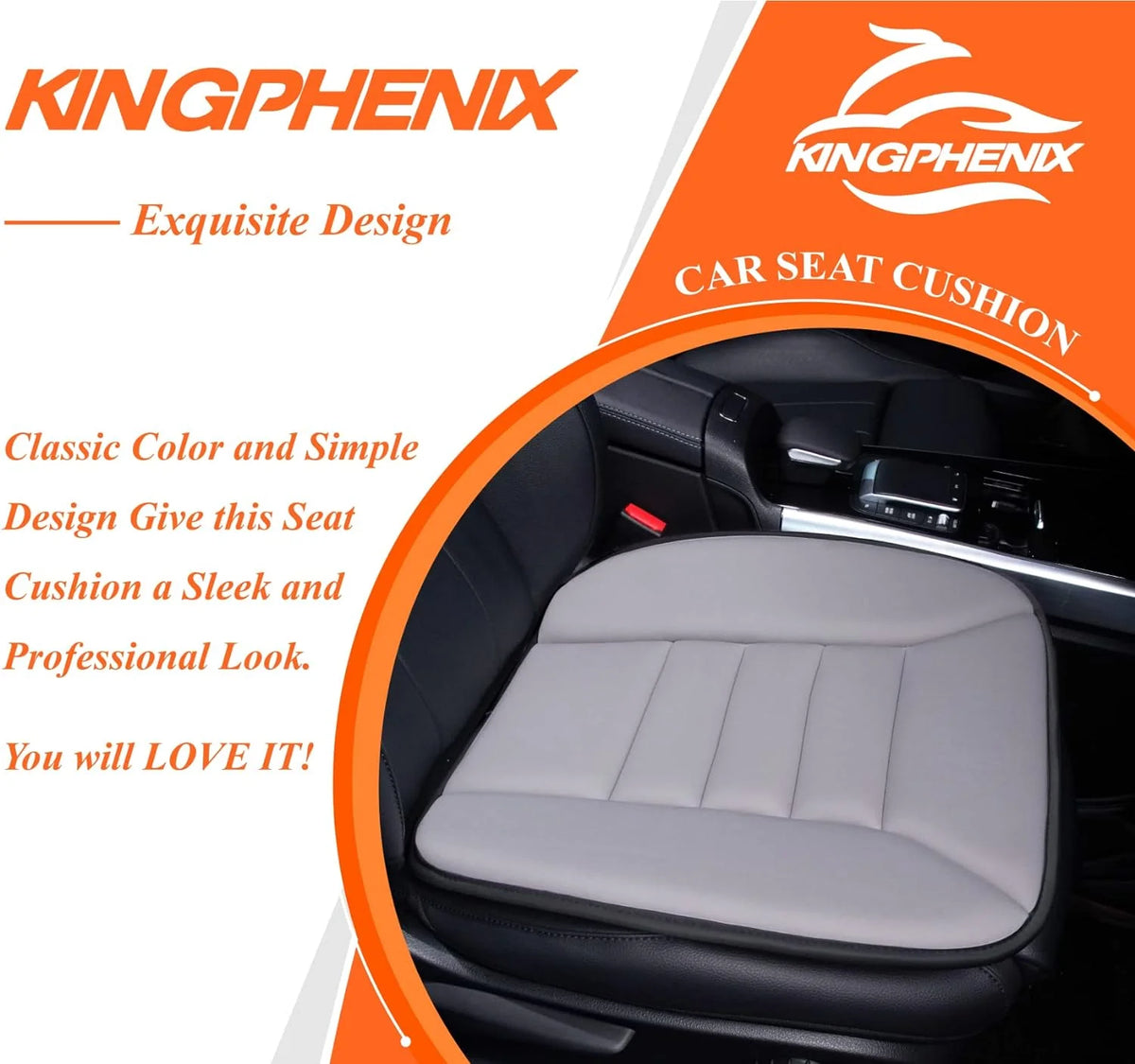 Car Seat Cushion Ergonomic Memory Foam Anti-Slip