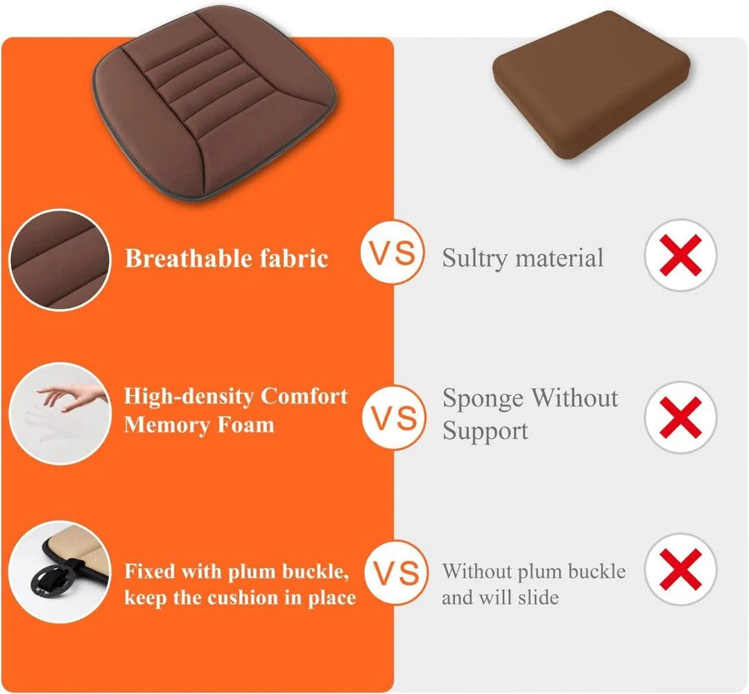 Car Seat Cushion Ergonomic Memory Foam Anti-Slip