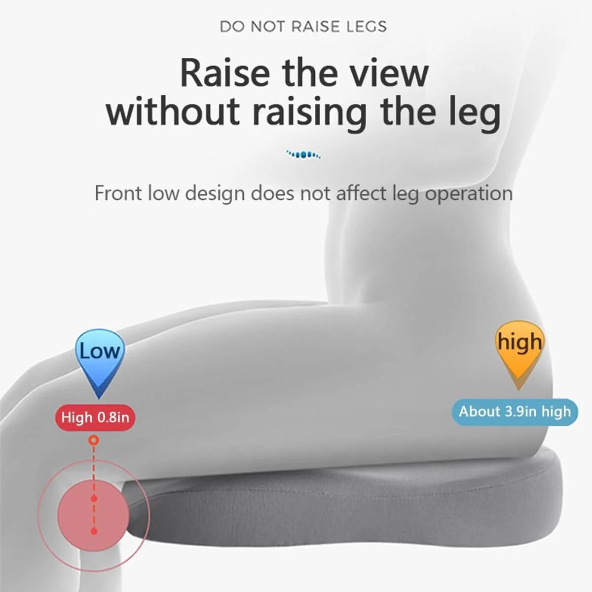Car Seat Cushion Ergonomic Memory Foam Non-Slip
