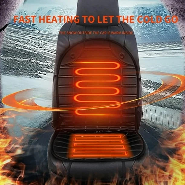 Car Seat Cushion Heated Lumbar Support 12V Plug