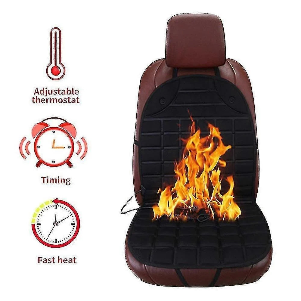 Car Seat Cushion Heated Lumbar Support 12V Plug