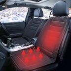 Car Seat Cushion Heated Quilted 12V Plug Adjustable Heat