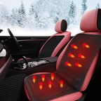 Car Seat Cushion Heated Quilted 12V Plug Adjustable Heat