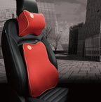 Car Seat Cushion Memory Foam Headrest & Lumbar Support