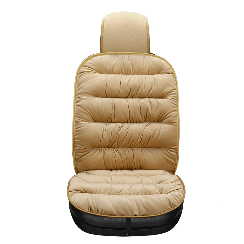 Car Seat Cushion Pad Full-Length Quilted Headrest Cover