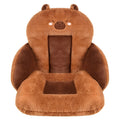 Car Seat Cushion Thick Padding Plush Cover & Non-Slip Backing