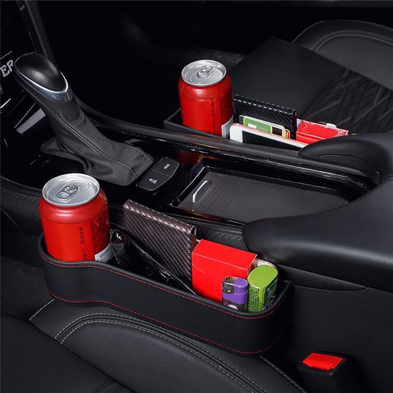 Car Seat Gap Organizer PU Leather Multi-Pocket Universal Fit