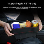 Car Seat Gap Organizer PU Leather Multi-Pocket Universal Fit