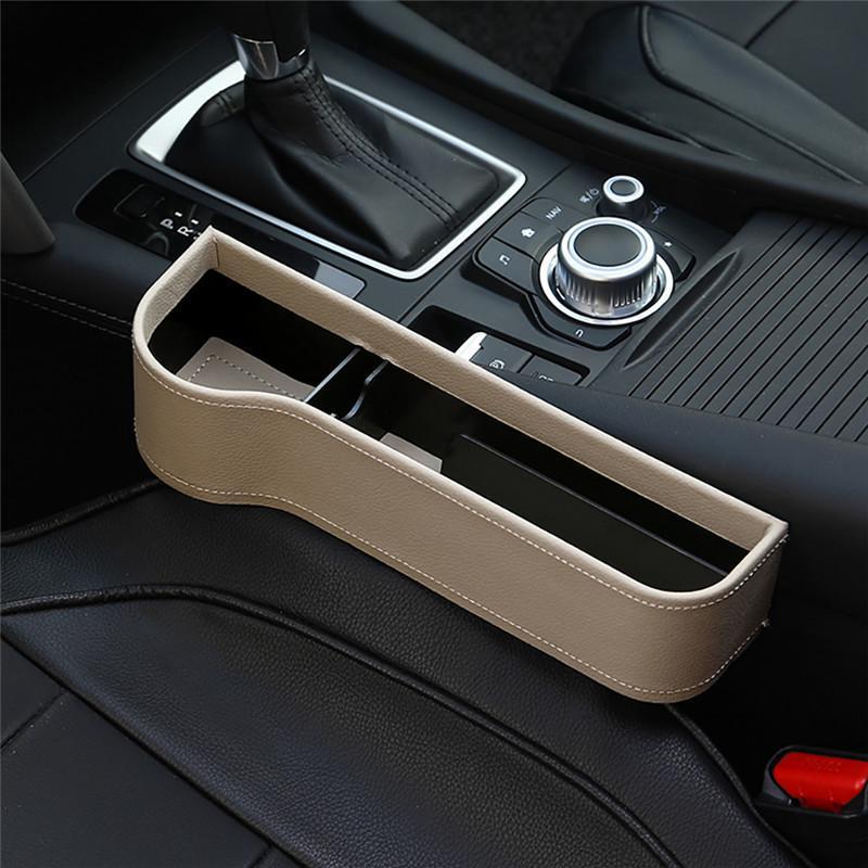 Car Seat Gap Organizer PU Leather Multi-Pocket Universal Fit