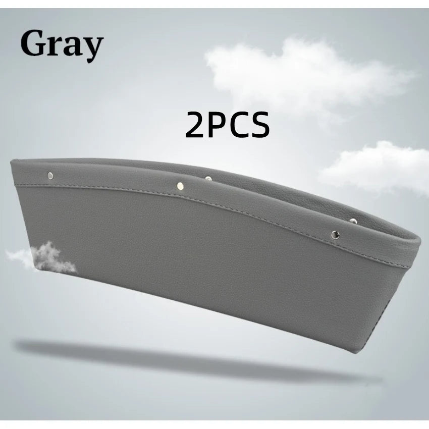 Car Seat Gap Organizer Slim Wedge Faux Leather Pocket