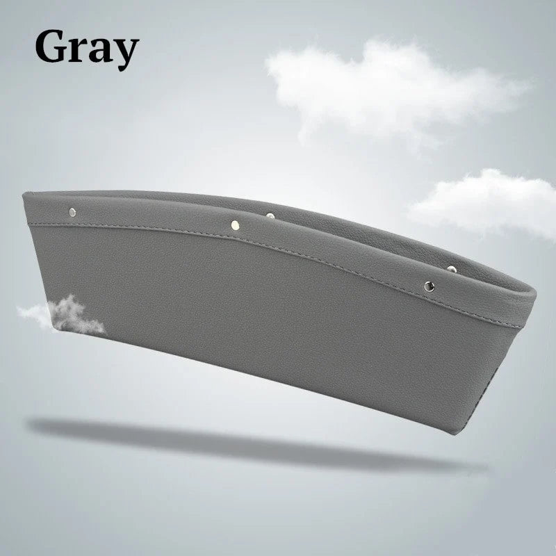 Car Seat Gap Organizer Slim Wedge Faux Leather Pocket