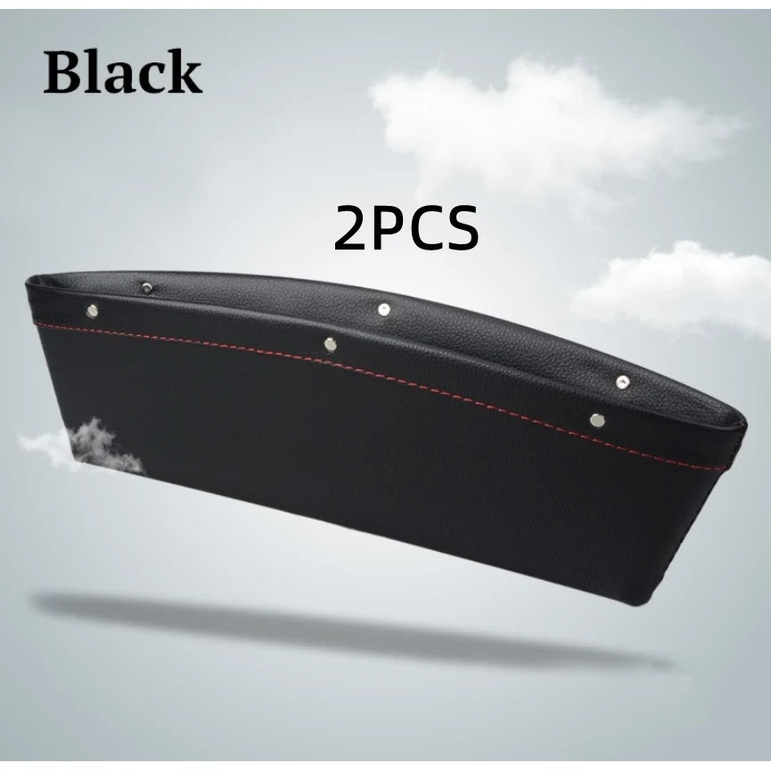 Car Seat Gap Organizer Slim Wedge Faux Leather Pocket