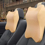 Car Seat Headrest Cushion Memory Foam Breathable Washable Cover