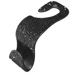 Car Seat Headrest Hook Gem-Accented Holds Handbags & Umbrellas