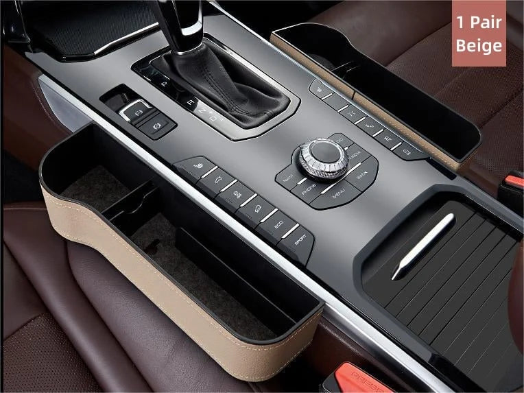 Car Seat Organizer Cup Holder & Coin Storage