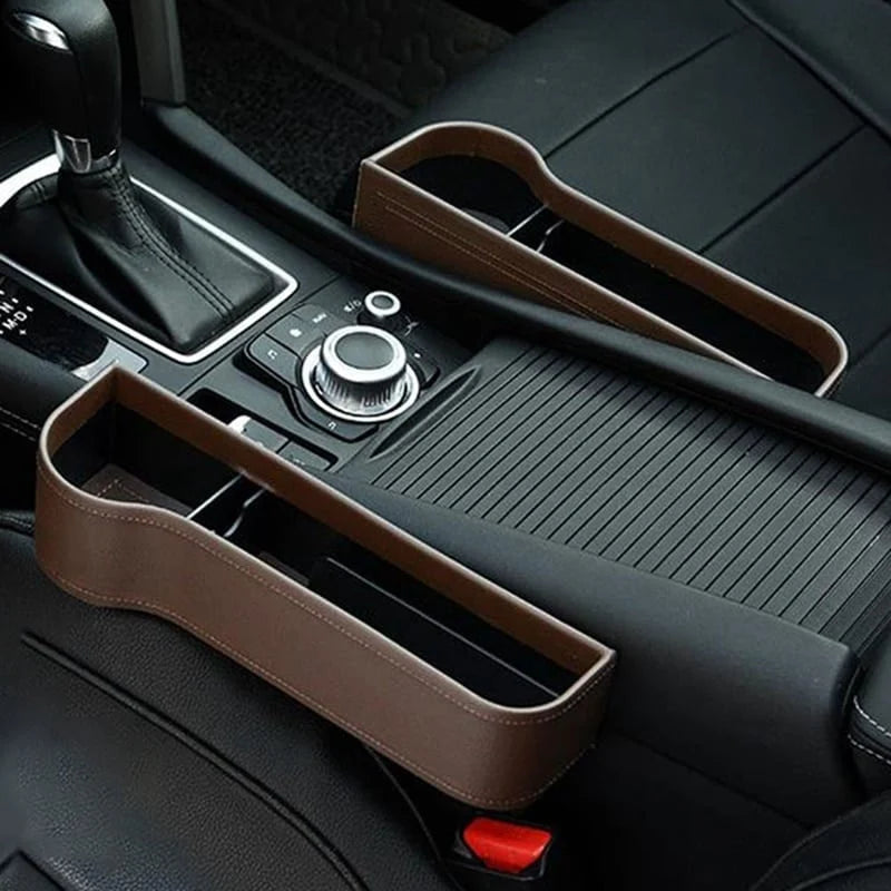 Car Seat Organizer Cup Holder & Coin Storage
