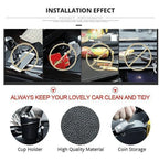 Car Seat Organizer Cup Holder & Coin Storage