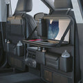 Car Seat Organizer Foldable Tray & Adjustable Device Holder