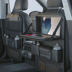 Car Seat Organizer Foldable Tray & Adjustable Device Holder