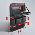 Car Seat Organizer Foldable Tray & Adjustable Device Holder