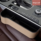 Car Seat Organizer Leather Cup & Coin Holder